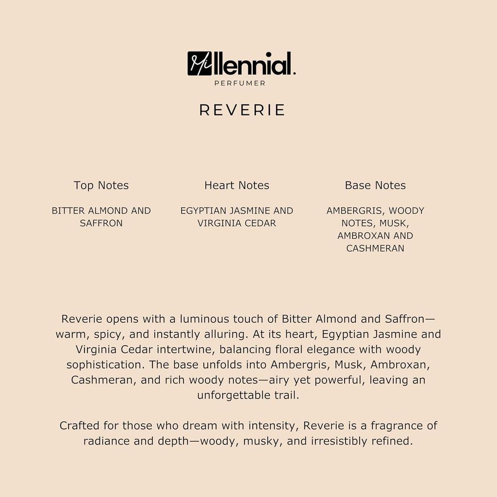 Reverie | Парфюмерный экстракт для мужчин и женщин | Стойкий унисекс-аромат с шафраном, жасмином, кедром и теплыми древесными нотами | Премиальный люксовый парфюм