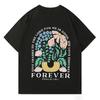 Мужская футболка с цветочным принтом "Благодарите", Псалом 136:Уличная оверсайз футболка 1 Verse