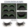 2 box Lashes Extension Luminous Eyelashes Thick Fluffy Lashes Full Strip Lashes  Women