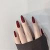24 шт. Французские лимонно-желтые накладные ногти полного покрытия "гробик" с клеем, бесшовные, съемные, типсы для ногтей Press On для женщин