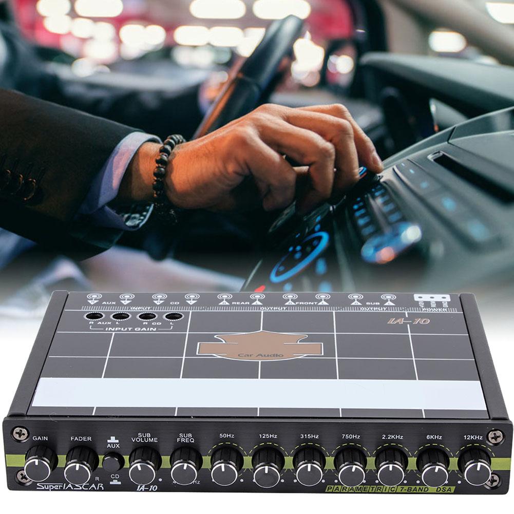 Car 7 Bands Audio Bass Restoration Digital Equalizer Audio Control IA 10