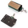 REAL Key Cover SK Key Case Key Key Cover Keyless Smart Key Men Women Genuine Leather Natural Wood Wood Leather Made In Japan [VARCO WOOD] (green)