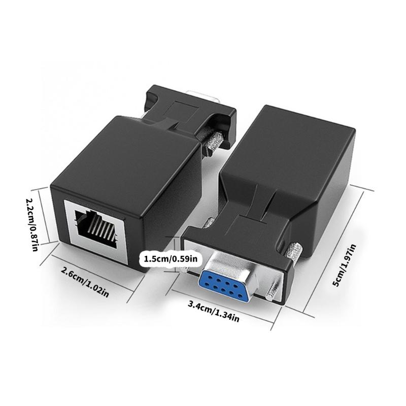 Адаптер RS232 на RJ45 Конвертеры Ethernet RS232 для устройства RS232 Преобразование в Ethernet Передача до 20 м