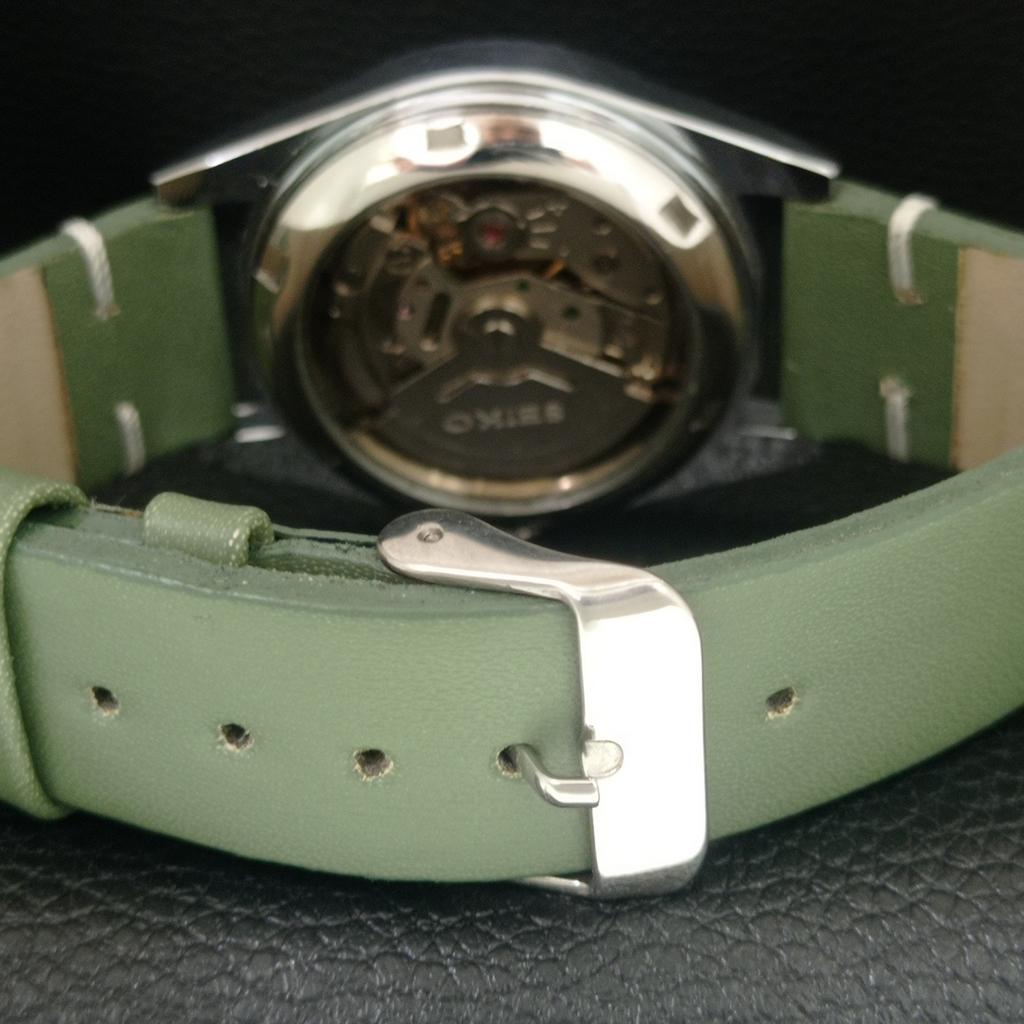 AUTOMATIC VINTAGE REFURBISHED SEIKO 6309A JAPAN MENS GREEN DIAL WATCH a442554-1