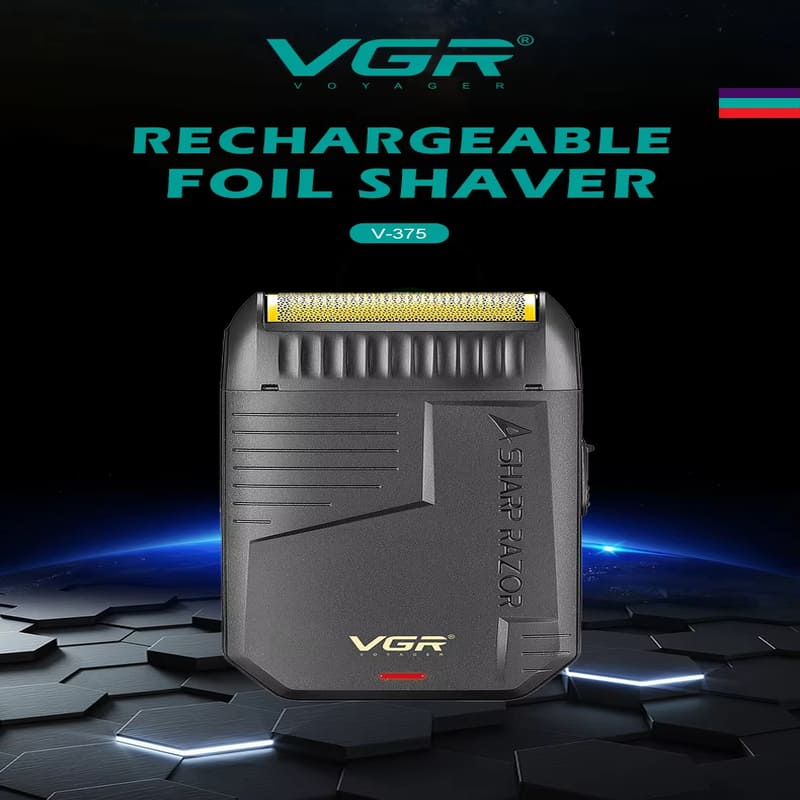 VGR V-375 Маленькая Мини-бритва Портативная Мужская Роторная Однолезвийная Бытовая Бритва Перезаряжаемая Двойного использования Светодиодный дисплей Длительное время работы Бритва