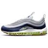 Air Max 97 Sashiko Ретро Прочные Низкие Повседневные Кроссовки Унисекс Кроссовки Серый Синий FB1851-131