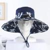 Solar Charging Solar Fan Hat Wide Brim Bucket Hat Portable Summer Cooler Cap  Sun Protection