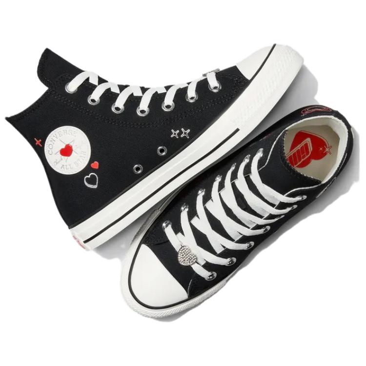 Converse All Star Versatile Casual Comfortable High-Top Canvas Shoes Black Women's