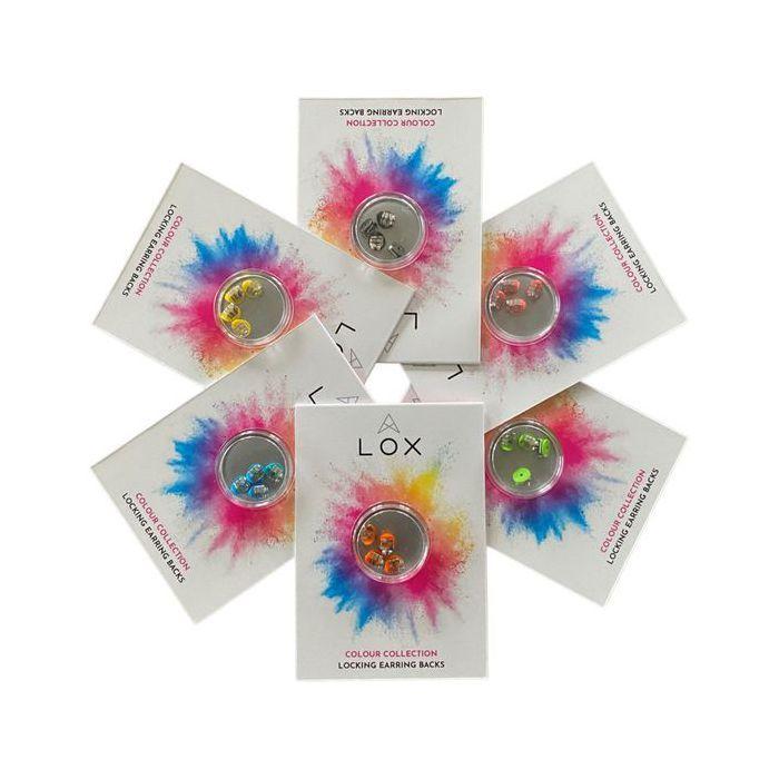 Stones and Minerals. Secure Clasp Hypoallergenic LOX Earrings. Pink Color. 2 Pairs.