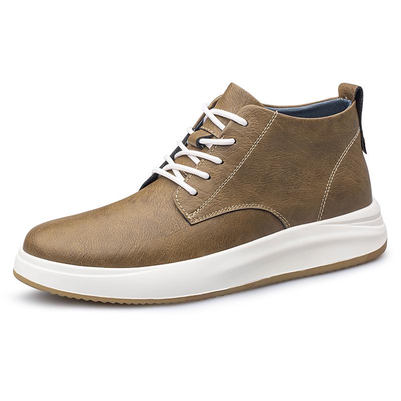 Невидимые мужские кроссовки для увеличения роста на 8 см, корейский британский стиль, повседневные спортивные