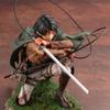 Kotobukiya Attack On Titan Levi Ackerman Anime Figure Battle Damaged Bloody Battle Kneeling Pose Collectible Statue Anime Model