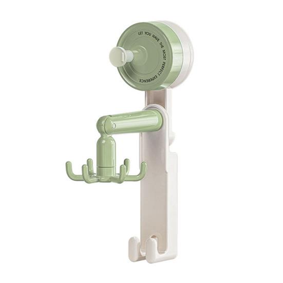 6-Claw Suction Cup Hook 360-Degree Swivel Hook No Drilling Adhesive-free Removable Hook for Home Wall Kitchen Bathroom