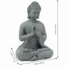 Grey Oriental Stone Carving Ornament Courtyard Sandstone Figurine  Indoor Study Shelf Decoration