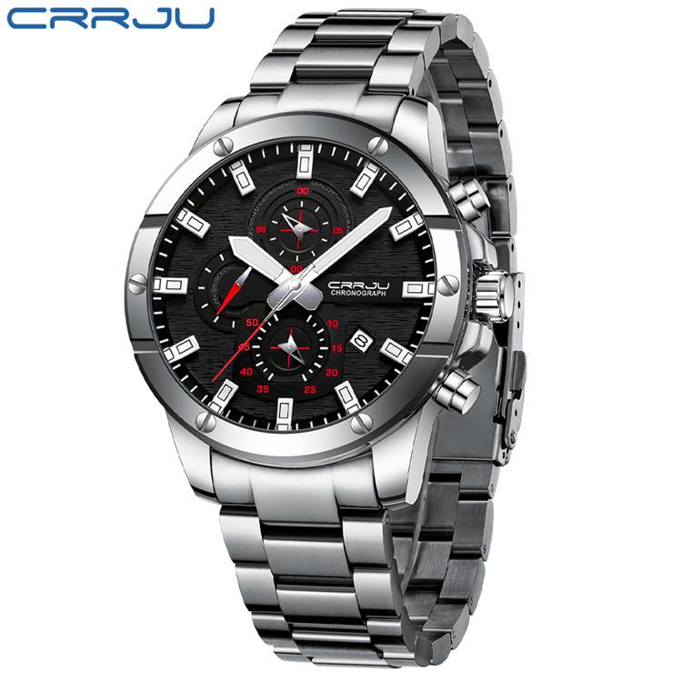 CRRJU-2296 Men's Watch Casual Business Fashion Personality Watch Men's Watch Student Watch Simple Calendar