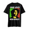 Унисекс Хлопковая Футболка Bob Marley One Love для Взрослых