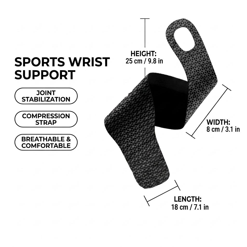 1pcs Wrist Brace Support Sport Wrist Thumb Compression Wraps for Carpal Tunnel Adjustable Wrist Straps for Men Women