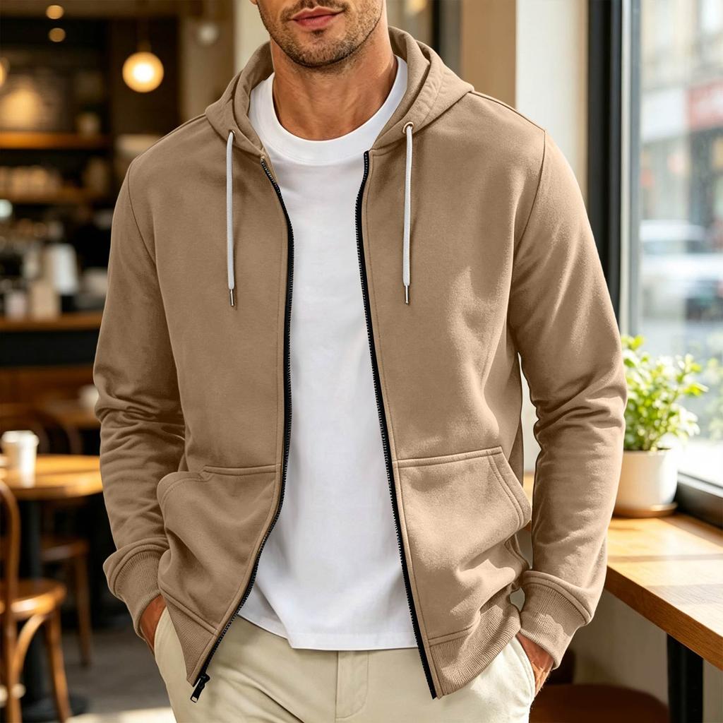 Pullover Sweatshirt Mens Casual Hoodie Outerwear For Daily Wear