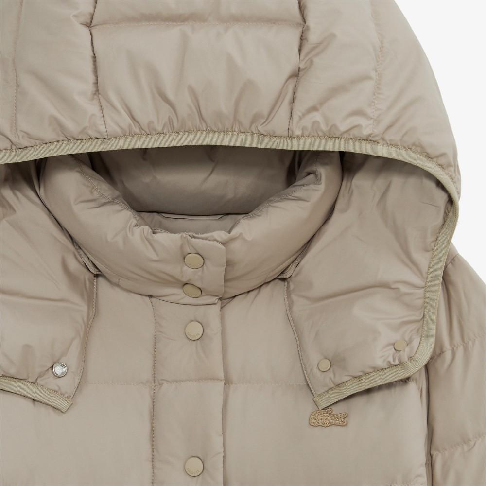 [Lacoste] Women's Slim Fit Hooded Mid-Hip Down Jacket BF545E-55N02S