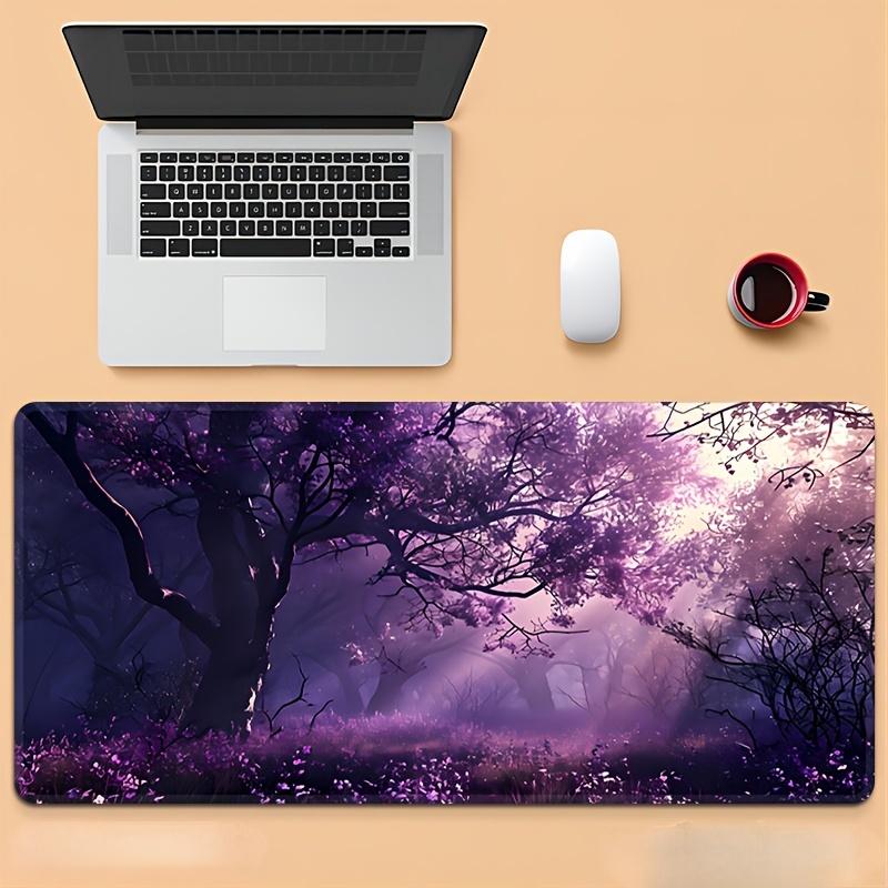 Large Purple Tree Gaming Mouse Pad Non-Slip Rubber Desk Mat Office Mouse Mat Desk Accessories Carpet Mousepad 900×400 Playmat