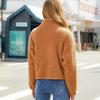 "Flash Velvet Women's Plush Zipper Cardigan - New 2023 Autumn/Winter Long-Sleeve European & American Jacket"