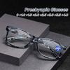 Men Women High-definition Eyeglasses Vintage Broken Flowers Square Frame Reading Glasses Anti Blue Light Presbyopia Glasses