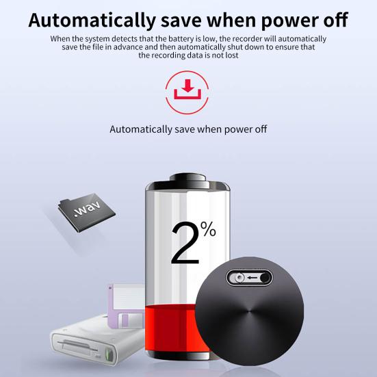 Q37 Прочный диктофон Металлический Маленький Голосовой Файл Шифрование Активированный Диктофон для Дома