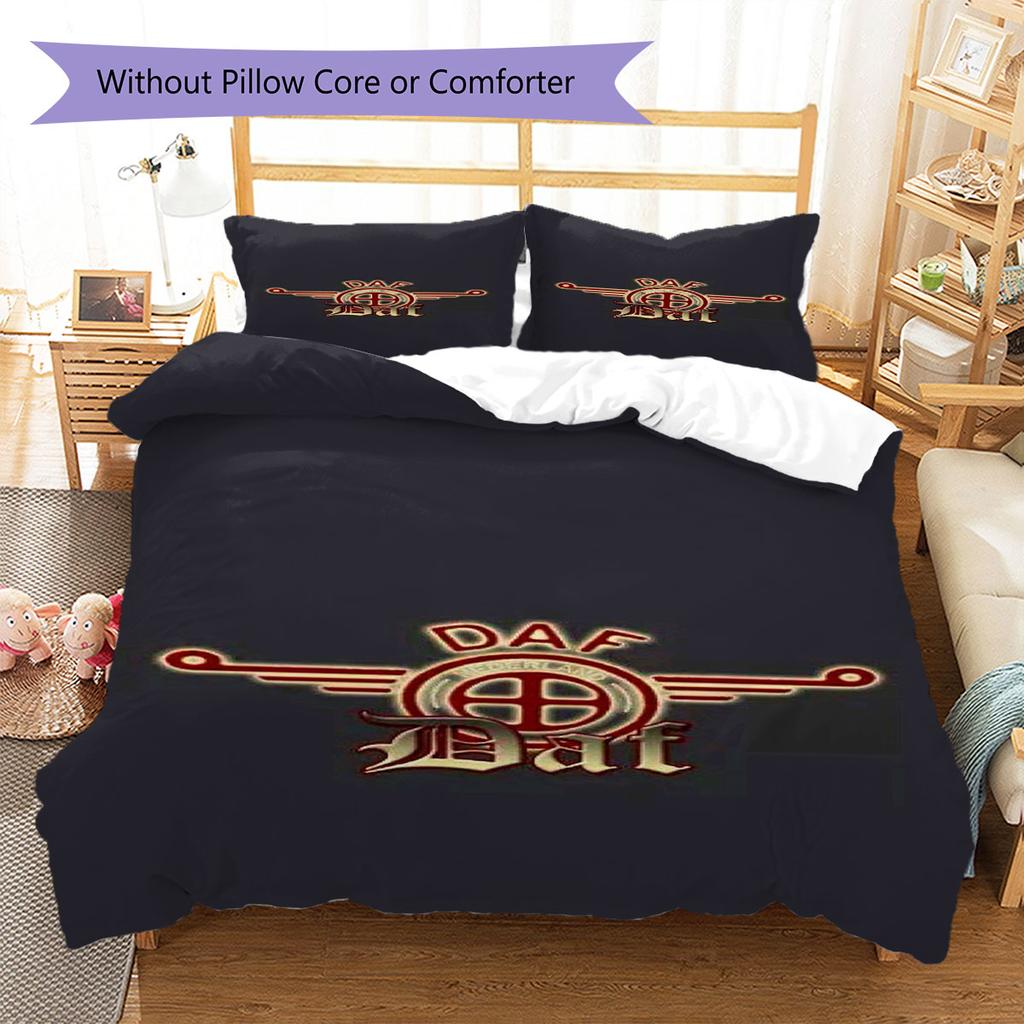 DAF Pattern Bedding,Quilt Set Quilt Cover Pillowcase Home Birthday Gift(1 * duvet cover + 2 * pillowcase, without core)