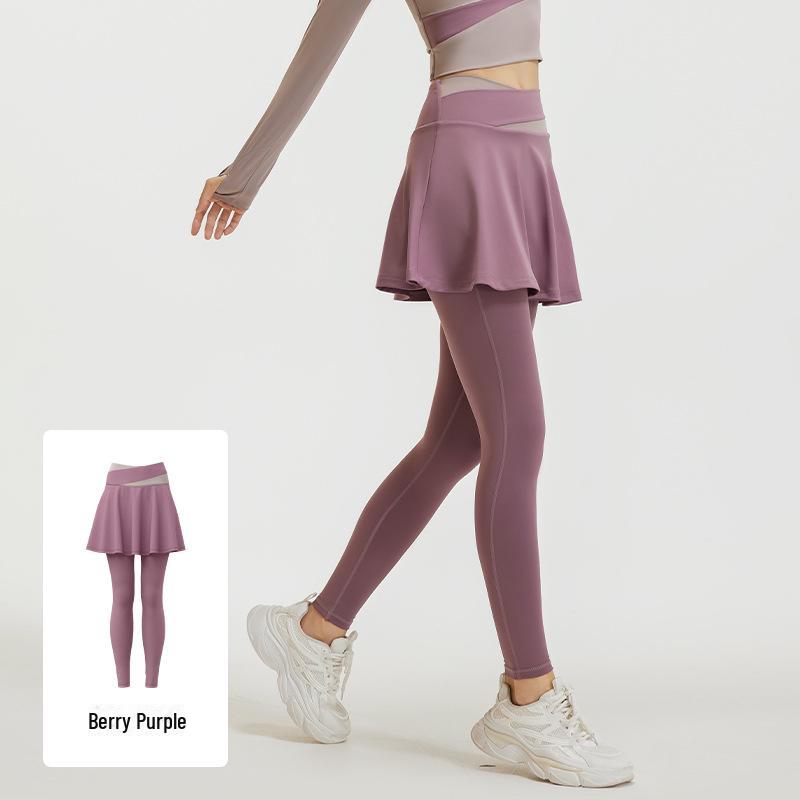 Юбка-леггинсы с высокой талией и цветными блоками Juyitang для женщин