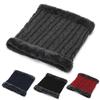 Warm and Windproof Neck Scarf with Velvet In Winter, Casual Knitted Neck Warmer In Winter, Thickened Cycling Ear Protection Scarf