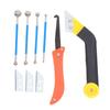 Caulking Tool Kit Angled Grout Saw Double Ended Ball Tiling Tool for Tile Joint Cleaning Filling