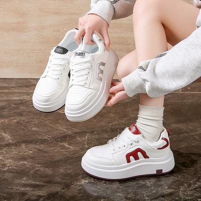 2025 весна новые маленькие белые туфли корейская версия ins студентки платформа тренд кэжуал спортивные кеды кэжуал обувь женская