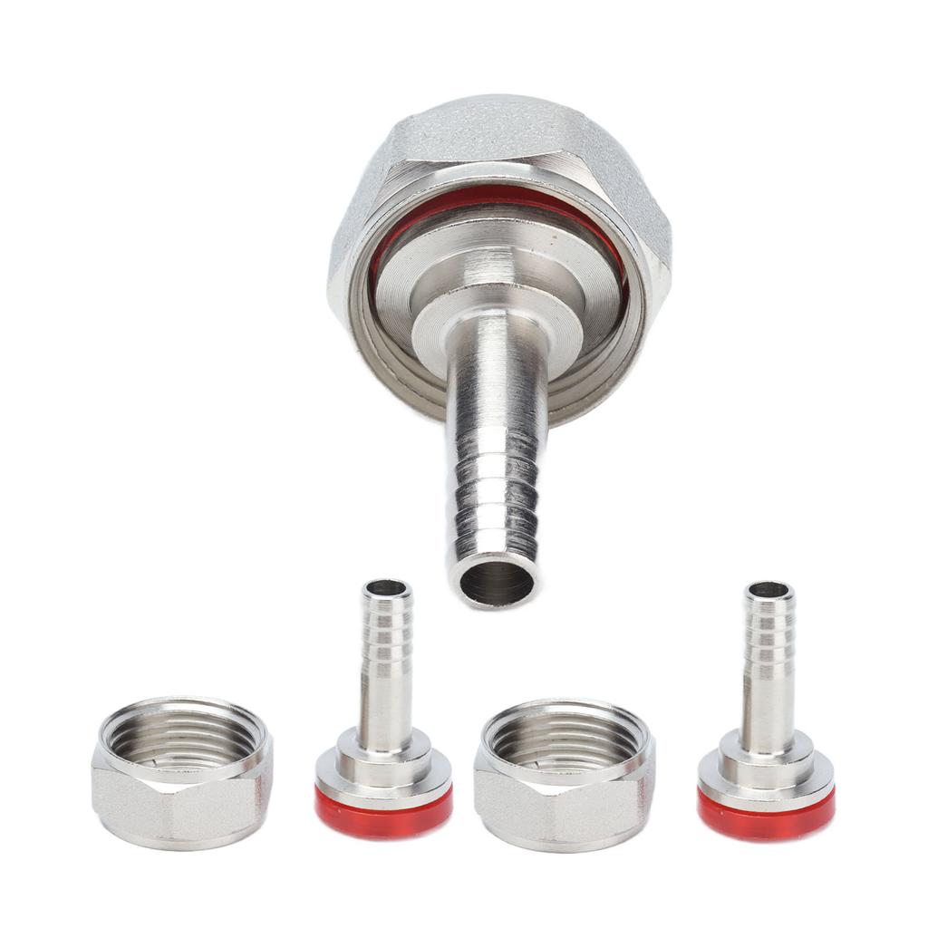2PCS American Type Keg Coupler Stainless Steel Beer Barrel Connector for 5 16in ID Beer Hose