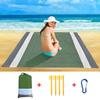 200x210cm Waterproof Pocket Beach Mat Folding Camping Sand Free Blanket Mattress Portable Lightweight Mat Outdoor Picnic Mat