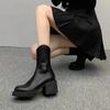 Fashion Fur Women's Boots Comfortable Platform Shoes Fashion Womens Ankle Boots Thick Heels Female Pumps High Quality Women Shoes Botas