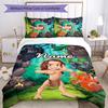 3pcs Custom Name The Jungle Book Bedding Set Duvet Cover Closure Includes 1 Duvet Cover & 2 Pillowcases for All Seasons Bedroom Decor