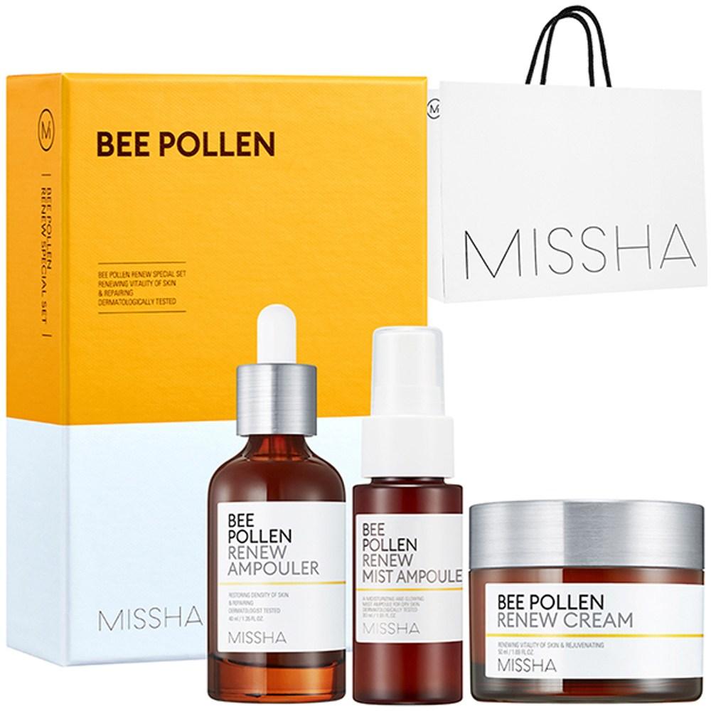 MISSHA Специальный набор из 3 предметов Bee Pollen Renew + сумка для покупок, 1 набор