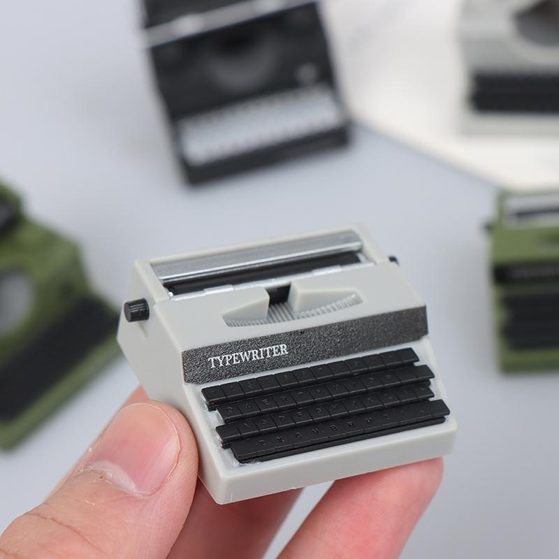 1: 12 кукольных домиков, мини-украшения, имитация пишущей машинки, кукла, игрушечный реквизит, реквизит