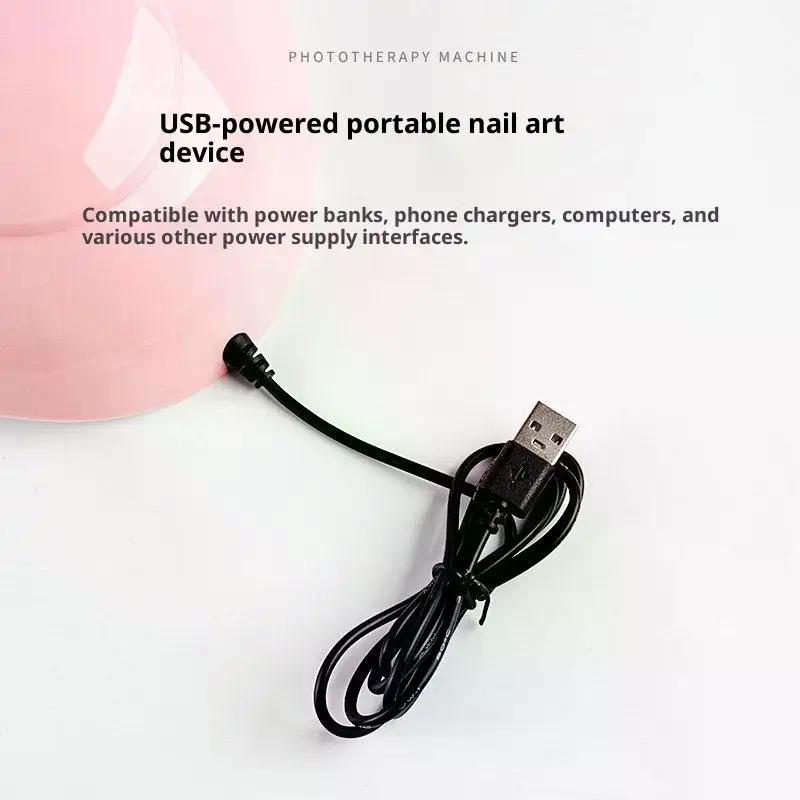 Машина для фототерапии ногтей USB-лампа для ногтей 12 УФ-светодиодов Светоотверждение 36 Вт Гель-лак для ногтей Инфракрасный датчик Машина для отверждения лака Ноготь