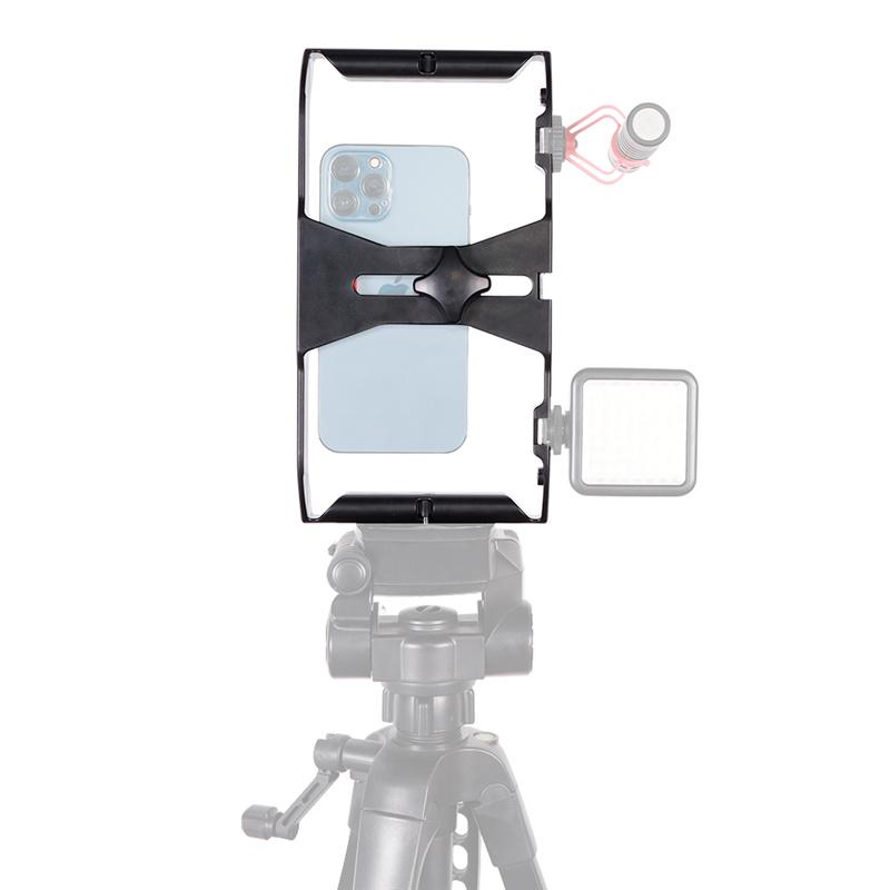 Video Camera Cage Stabilizer Mount Holder Handheld Frame Film Rig Vlog Phone