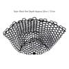 Fly Fishing Replacement Net Deepened Fishing Rubber Net Fishing Landing Netbag Parts Black Depth 32cm