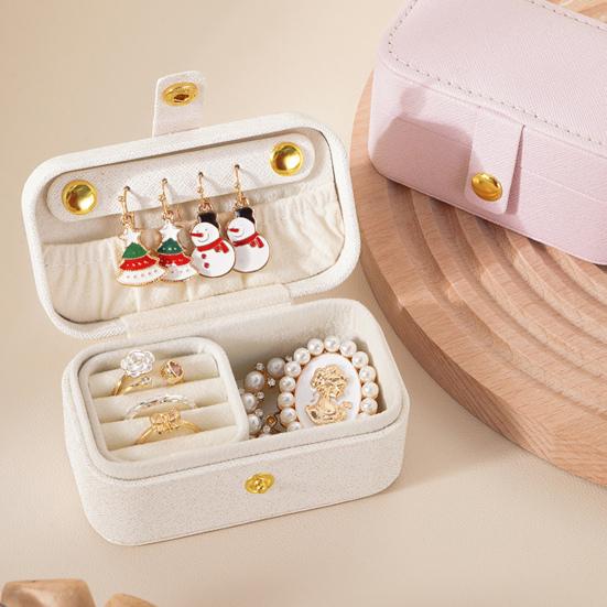 Jewelry Box Mini Portable Rings Earrings Necklaces Lipstick Storage Box Jewelry Organizer for Travel Outdoor