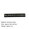 3D Aluminium Autoliography Ultimate Edition SUPERCHARGED Logo Emblem Sticker Car Interior Exterior Decoration Decal Motorcycle Accessories