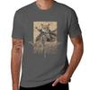 Fox Warrior Anthropomorphic Fox Fantasy Art Bow and Arrow Fall Autumn T-Shirt animal prinfor boys customs mens tall t shirts