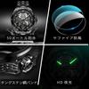 Skeleton Mechanical Automatic Luxury Watch Skeleton 50M Water Resistant Sapphire Glass Tungsten Band Luminous Black Watch for Men Men's Men's