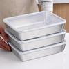 6pcs/set Large Stainless Steel Square Food Storage Containers with Transparent Lids - Leak Proof, Stackable, Perfect for Meat