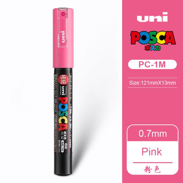 Маркер-краска Uni POSCA, 39 цветов PC-5M/44 PC-3M/36 PC-1M, Акриловые маркеры для рисования по камню, граффити, Художественные принадлежности
