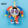 Mini Plush Toy Keyring Clown Keychain for Backpack Cute Stuffed Animal Soft Handbag Pendant Purse Charm Funny Gift Kids Women Fluffy