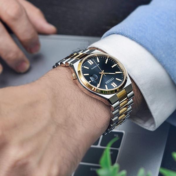 Citizen Унисекс NJ0154-80H ( Часы CITIZEN COLLECTION Механические) Круглые часы серебряные аналоговые