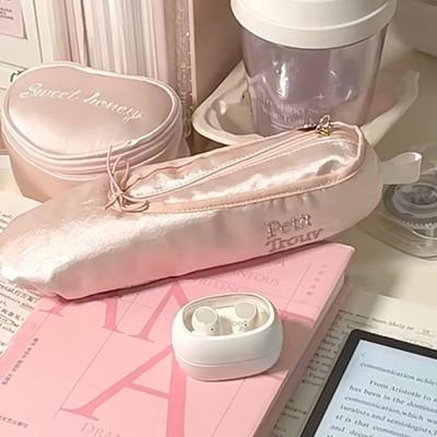 Милый дизайн Балетные туфли Пенал Сумка для макияжа Сумка для хранения ручек Сатиновая сумка для канцелярских принадлежностей Детская Девочка