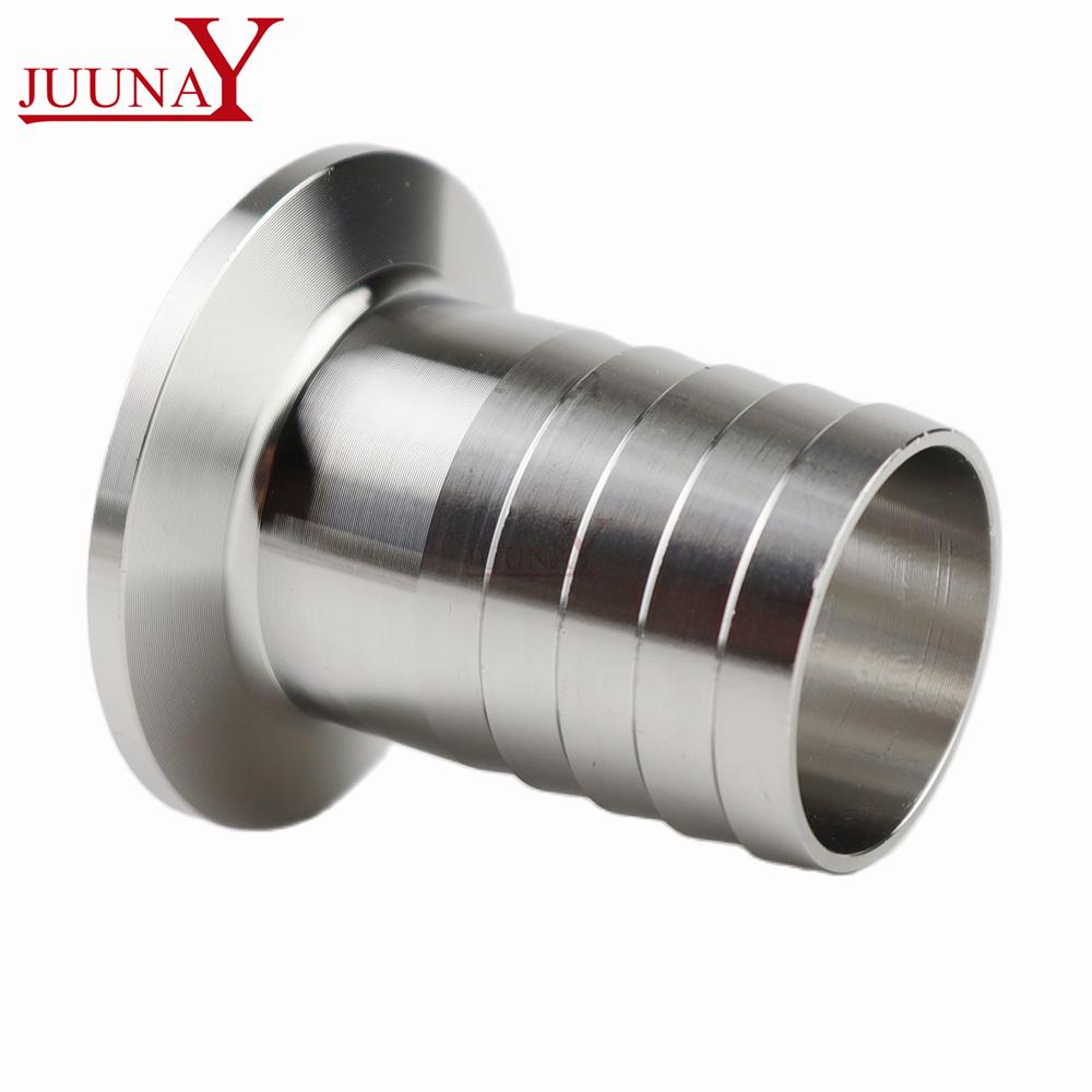 6mm/8mm/10mm/12mm/19mm/51mm Stainless Steel SS304 Sanitary Hose Barb Pipe Fitting Ferrule OD 50.5mm-64mm fit 1.5" 2" Tri Clamp